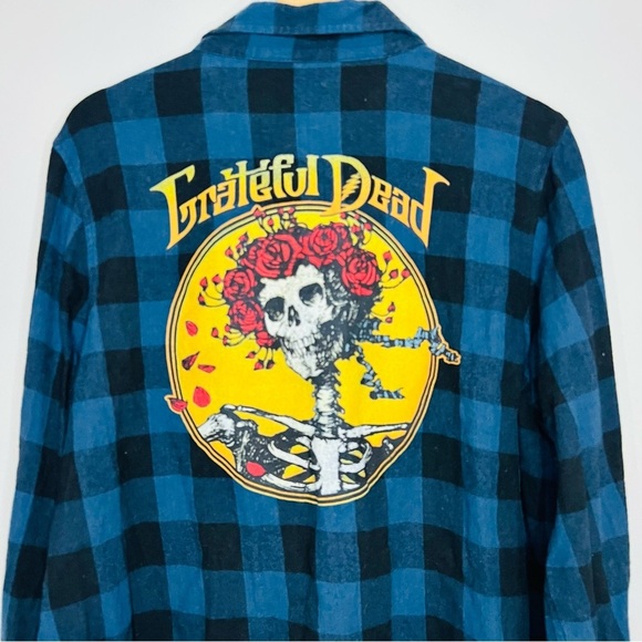 The Grateful Dead Classic Graphic lightweight Flannel L - Picture 2 of 6